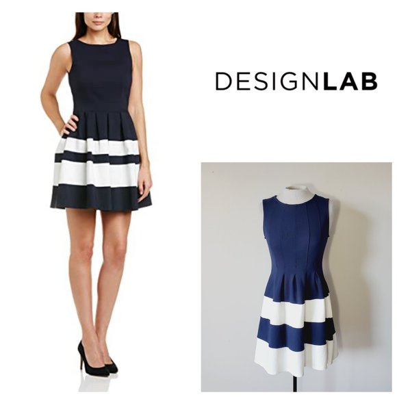 Design Lab Lord & Taylor Dresses & Skirts - DESIGNLAB Striped A-Line Dress